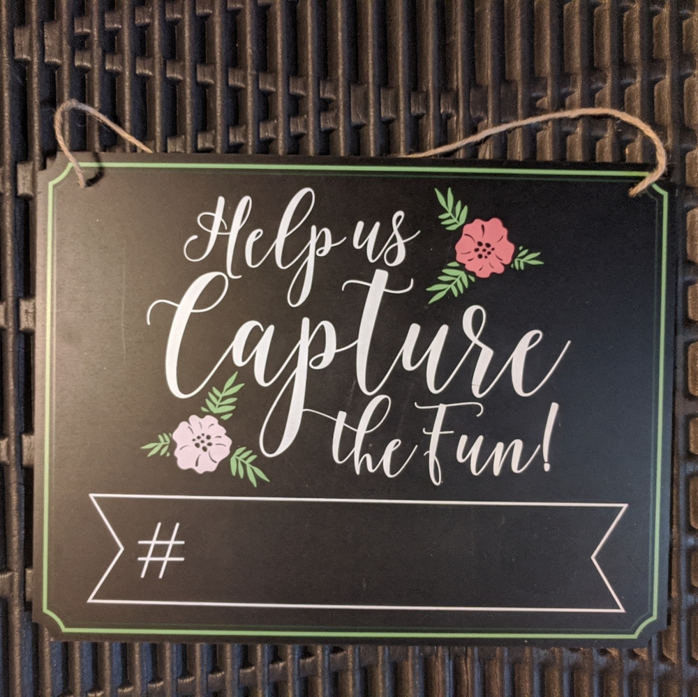 Wedding share sign